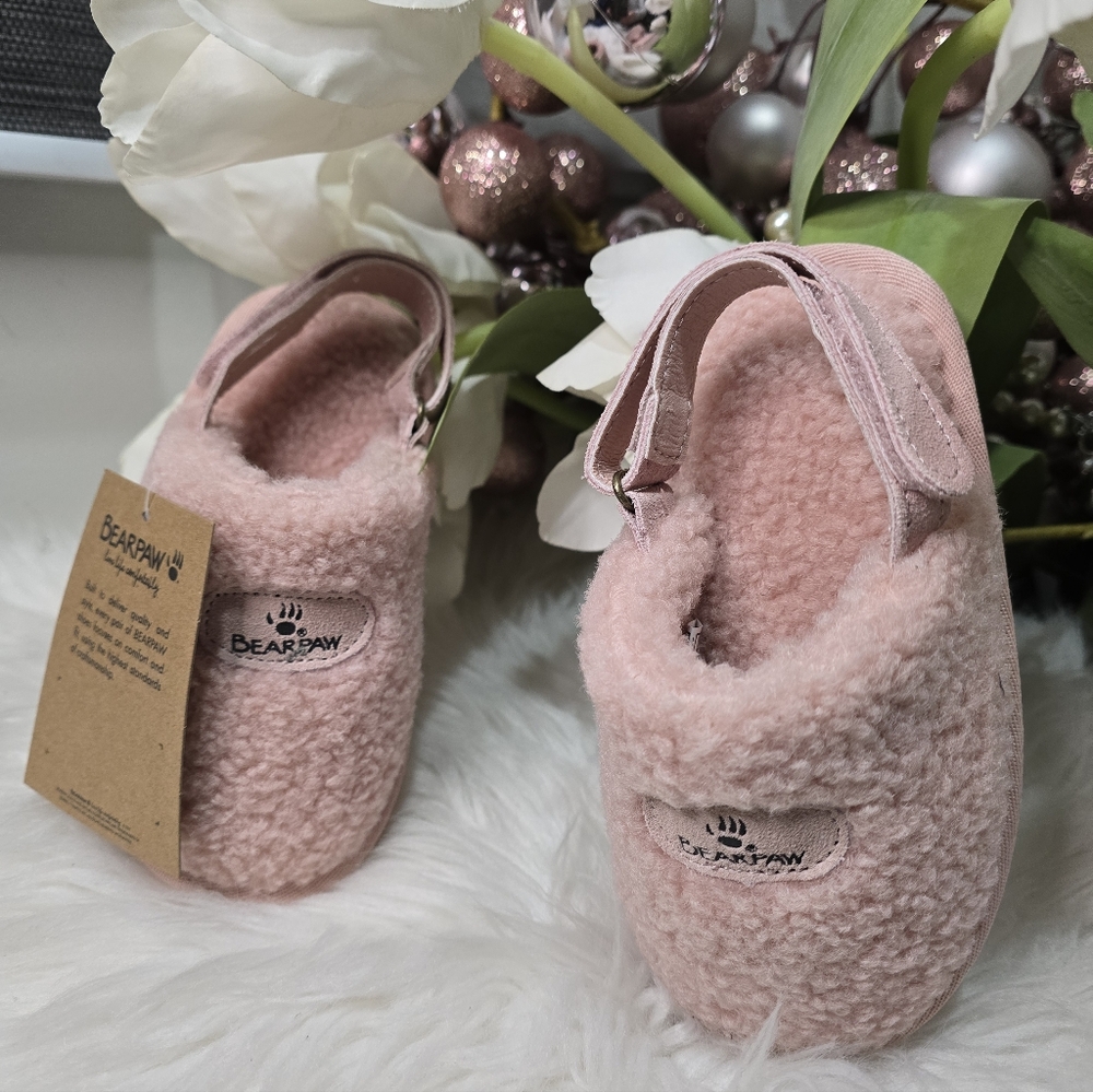 Bearpaw Snuggle Tee Girls' Slingback SlippersSize9Color:Light Pink New - Picture 2 of 9